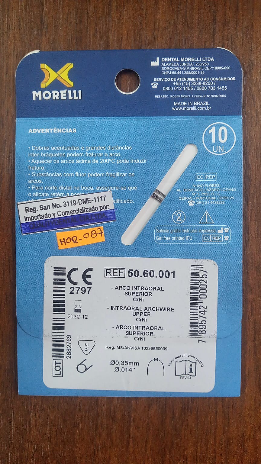 Arco Niti Superior 018X025 - Imagen 2