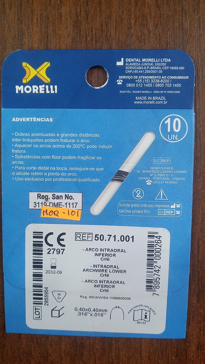 Arco Niti Inferior 016X022 - Imagen 3