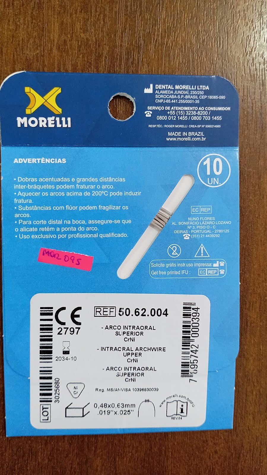 Arco Niti Superior 016X022 - Imagen 2