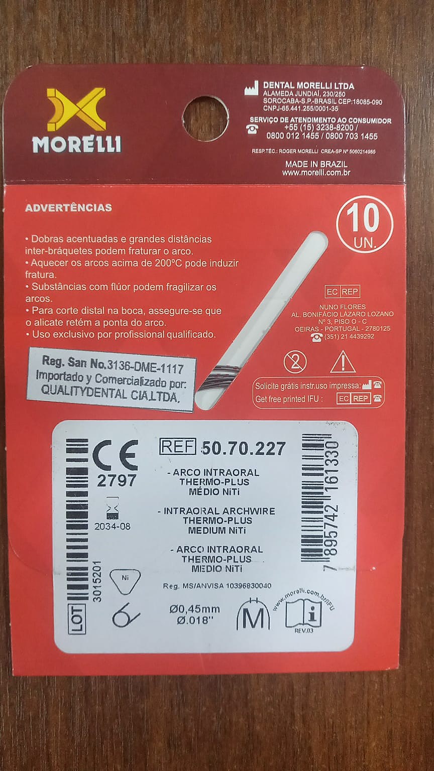 Arco Niti Termico Sup. 016 Morelli - Imagen 2