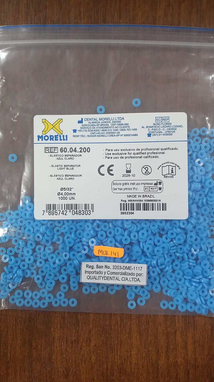Separadores Molares Azul X 1000 Morelli