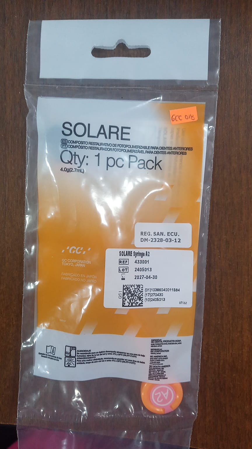 Resina Solare Direct Gc P-A3