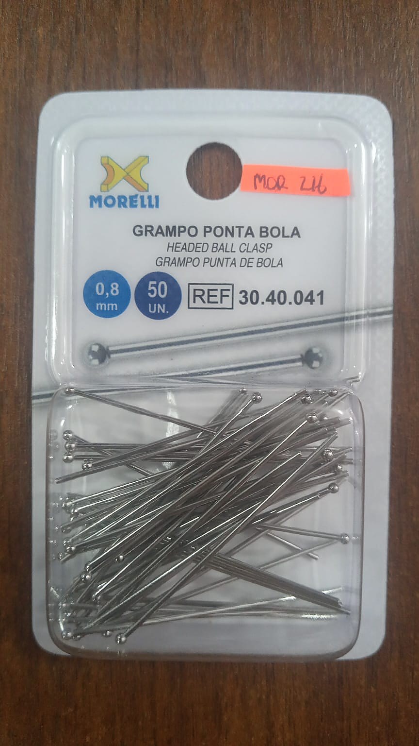 Gancho Punta De Bola 0.8Mm