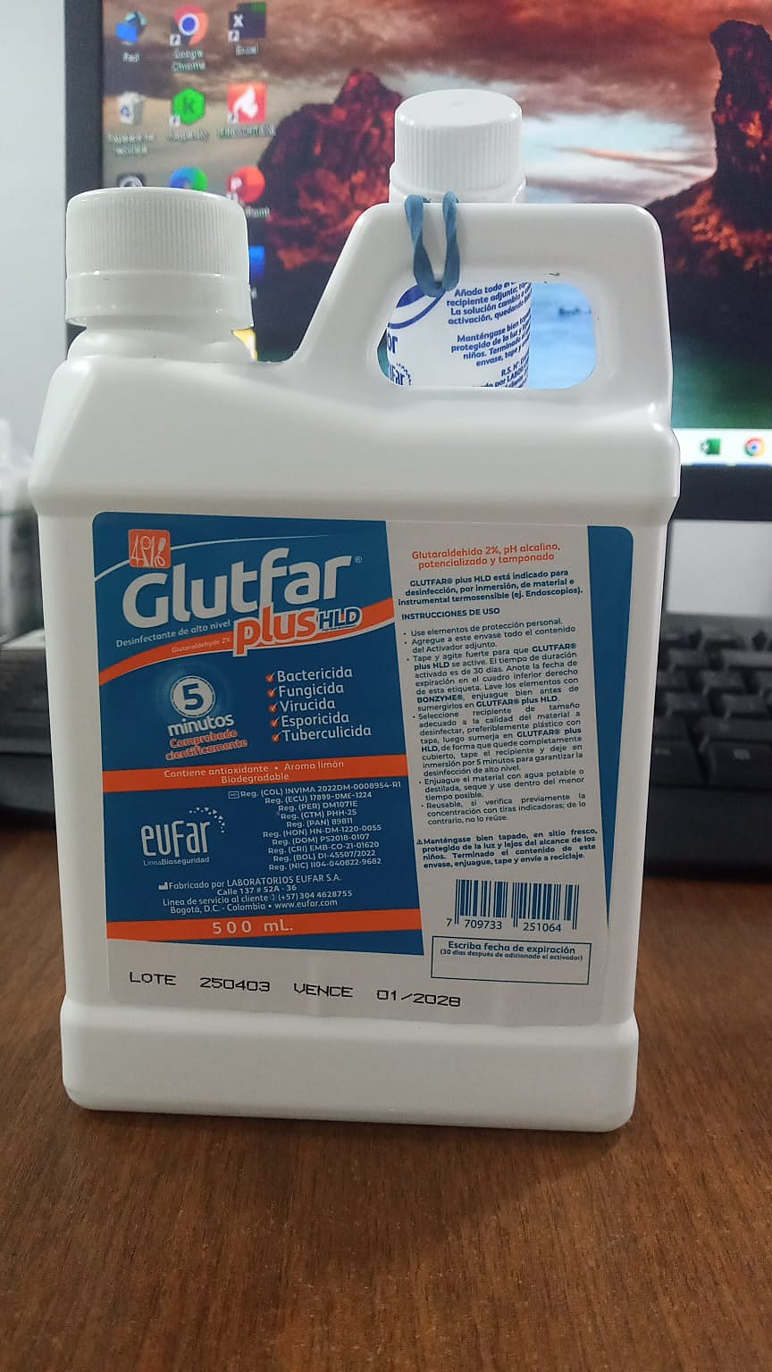 Glutfar Plus Hld 2% 500Ml - Imagen 2