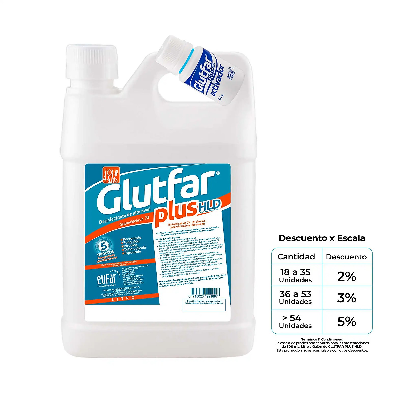Glutfar Plus Hld 2% 500Ml
